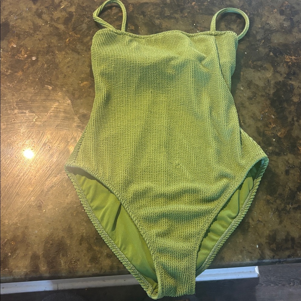 Shade & Shore Olive One-Piece Swimsuit
